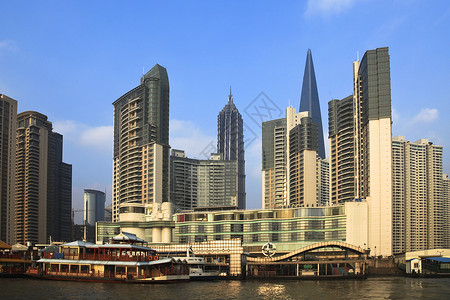 现代建筑上海的地标图片