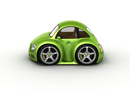 绿色汽车租用3D隔高清图片