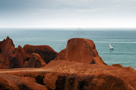MorroBranco和Jangada的海上悬崖图片