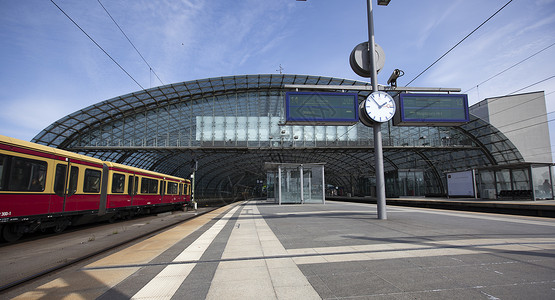 柏林中央火车站背景图片