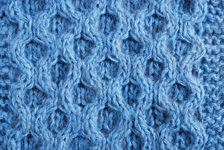 蓝色编织布是用手工制成的装饰时带有背景图片