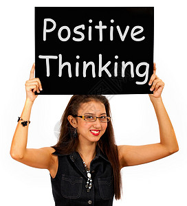 显示乐观或信仰的积极思维标志ACONF1图片