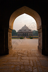 印度德里胡马雍陵墓群的阿里伊萨汗尼亚图片