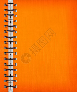 橙色空白笔记本作为背景图片
