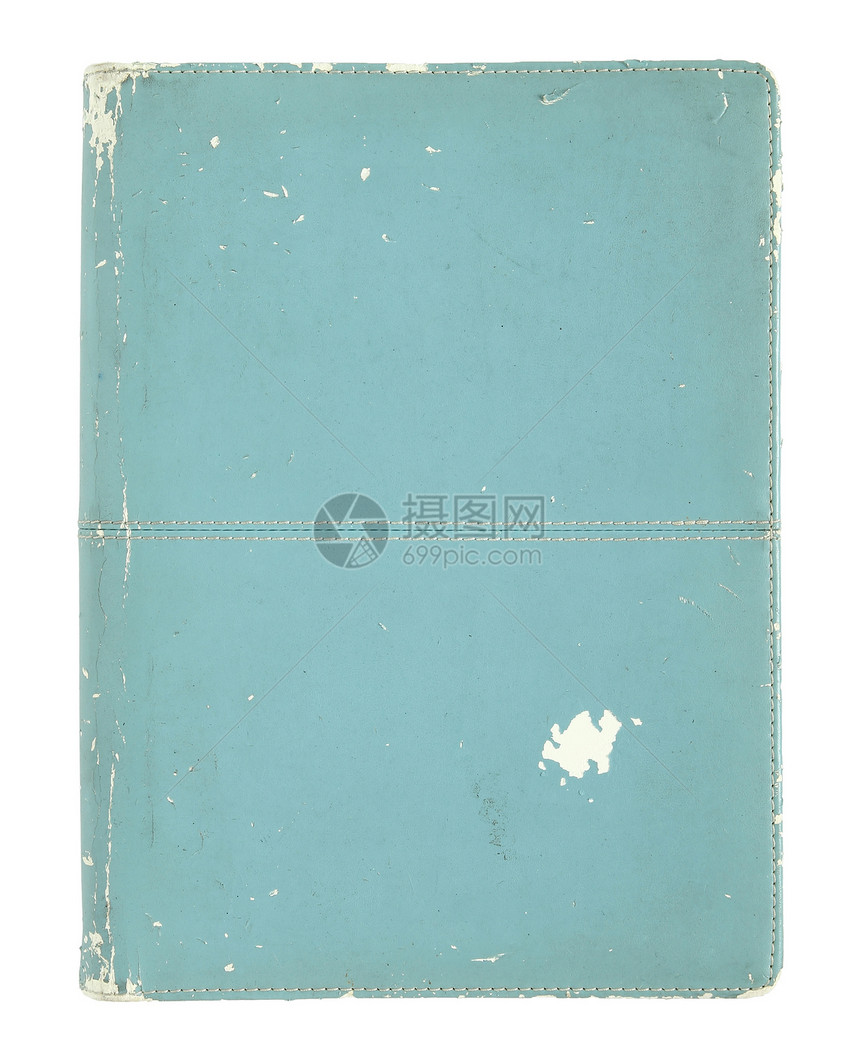 孤立在白色背景上的旧书封面图片