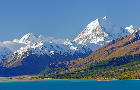 新西兰南阿尔卑斯山的MtCoo图片