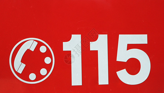 意大利消防队红色背景电话背景图片
