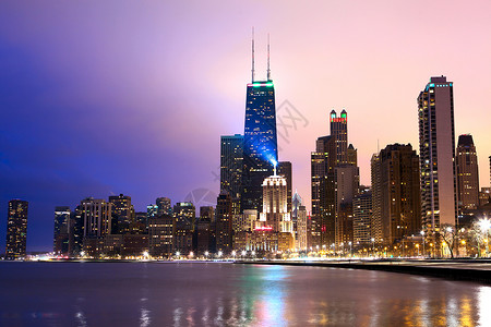 芝加哥滨水区暮光之城美国伊利诺伊州图片