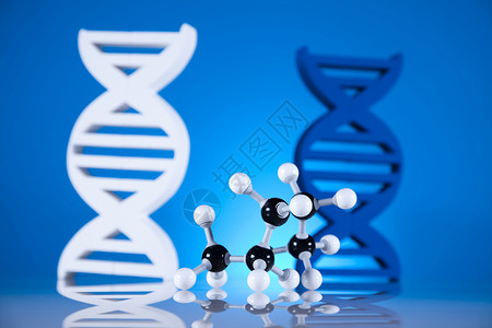 DNA分子原子图片