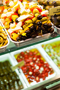 典型的西班牙食品市场图片