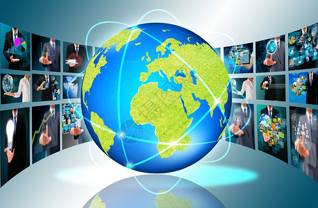 电视和互联网制作技术和商业理念图片