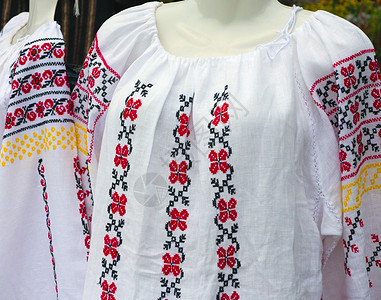 巴尔干民族传统服装详细刺绣式全国图片