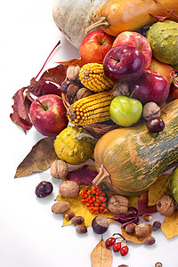 秋季水果各种水果和蔬菜图片