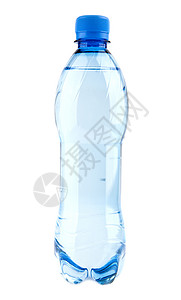 白色背景中的一瓶凉水图片