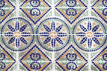 azulejos传统葡萄牙瓦片细节图片