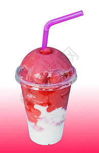 冰沙草莓酸奶图片
