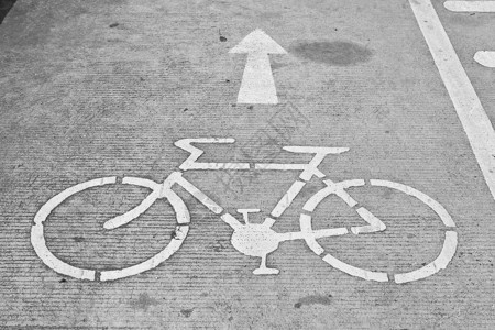 自行车标志自行车道图片