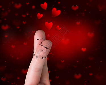 爱情之吻中的手指图片