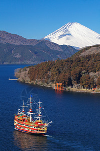 富士山和阿智湖图片