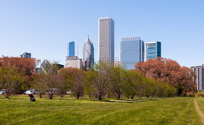 美国伊利诺伊州芝加哥Grant公园的A图片
