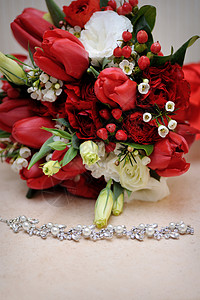 美丽的结婚花束和图片