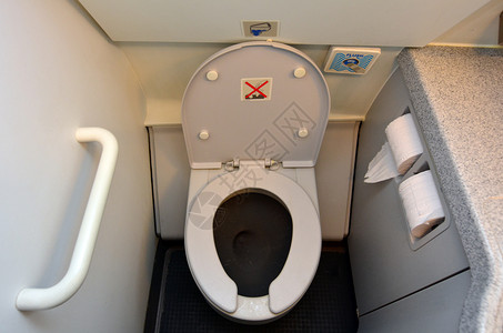喷气式客机上的飞机厕所图片