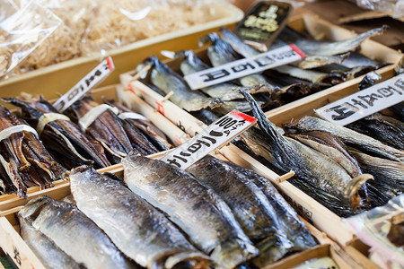 日本筑地鱼市场背景图片