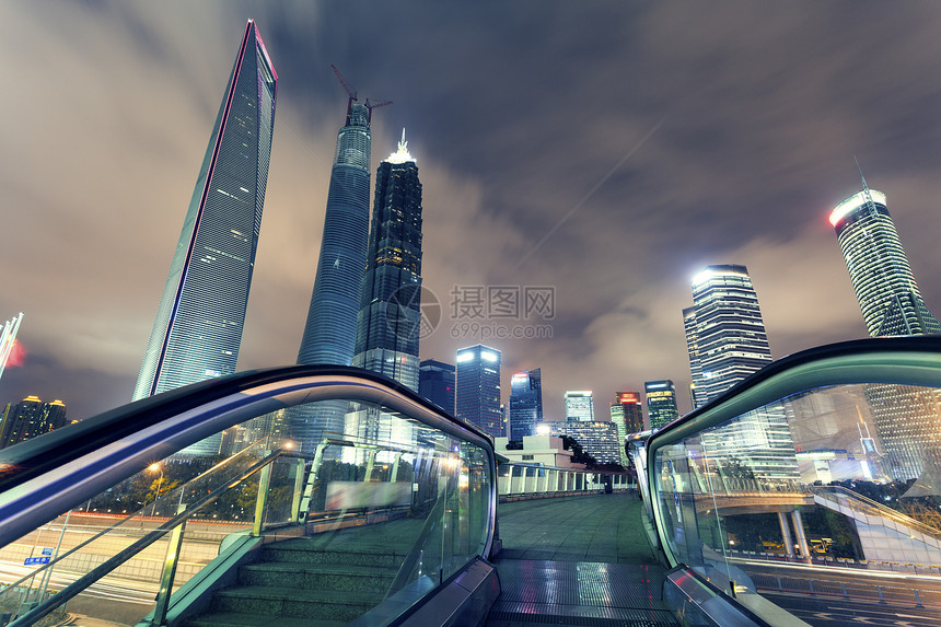 上海浦东城市之夜图片
