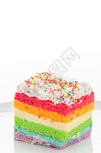 七彩虹蛋糕图片