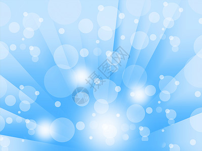 蓝色气泡背景含义发光的圆圈和光束背景图片