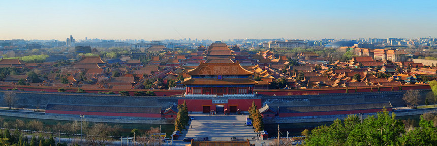 北京建筑和城市天线清晨图片