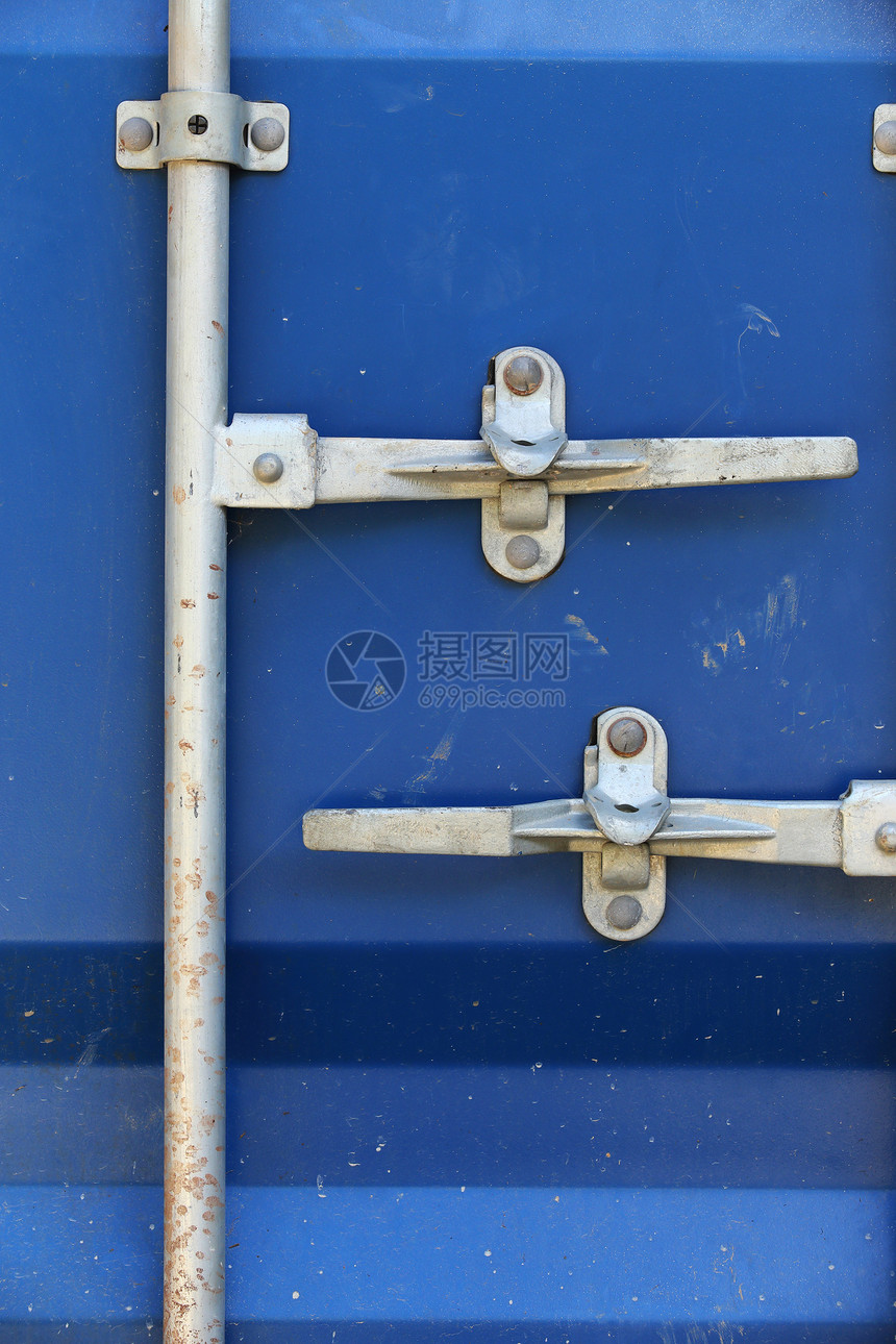蓝色货物集装箱集装箱运输图片