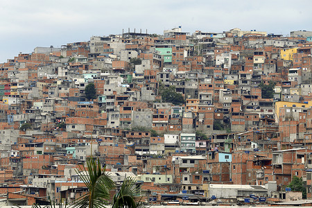 贫民区的棚户区在圣保罗的邻居图片