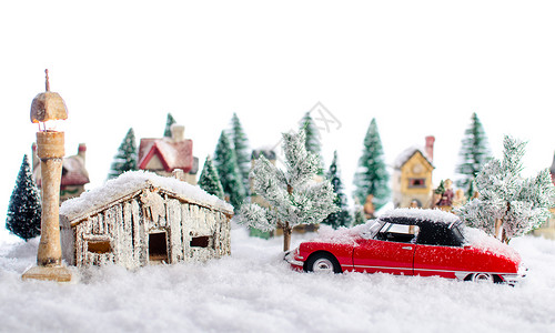 圣诞节概念和冬季风景中图片