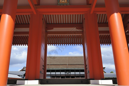 Seiryoden大厅在京都市中心古老的皇宫或哥斯多穿过Gek图片