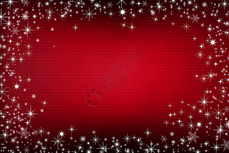 与雪和星的红色帆布背景图片