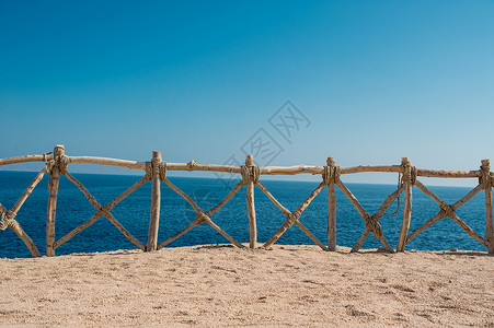 海景防护木栅栏图片