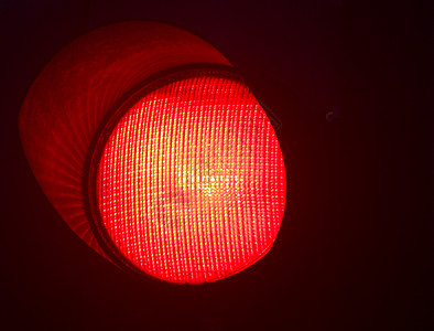红色交通停止灯光照片晚背景图片
