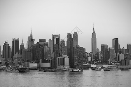 黑白的纽约曼哈顿图片