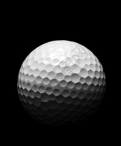 黑色背景上的高尔夫球背景图片