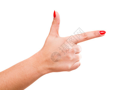 一只女手指引你向右图片