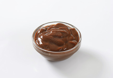 一碗巧克力布丁图片