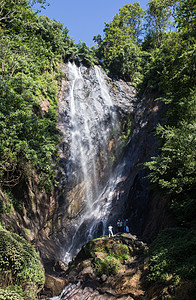 RioCeleste瀑布在哥图片