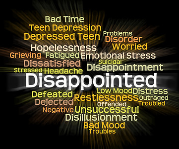 失望的词表示失望和失望图片
