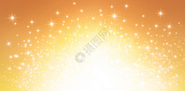爆炸星光中闪亮的金色背景背景图片