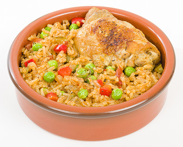 ArozConPollo鸡肉和米饭用高清图片
