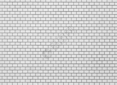 白砖瓦墙无缝背景和纹理图片