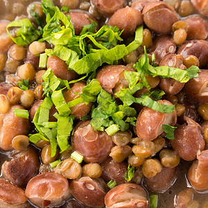 煮熟的豆子背景图片