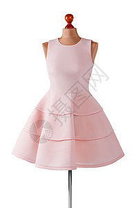 带褶皱的短款鲑鱼连衣裙三文鱼礼服的女模特儿女孩定制的舞会礼服去年夏背景图片