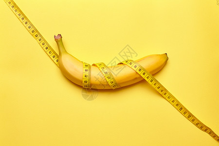 孤立的香蕉黄底带胶图片